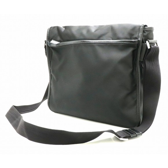 Prada Shoulder Crossbody Messenger Nero Bag Nylon Bag Black - Picture 1 of 9